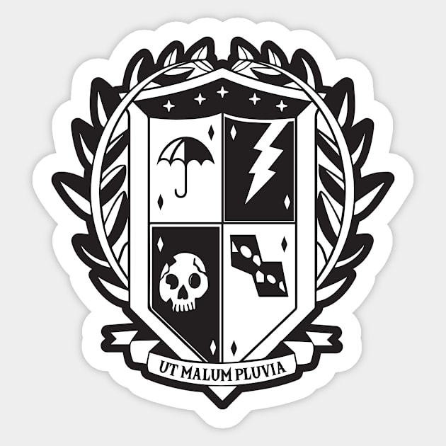 Umbrella Academy Crest (large) Sticker by stickerfule